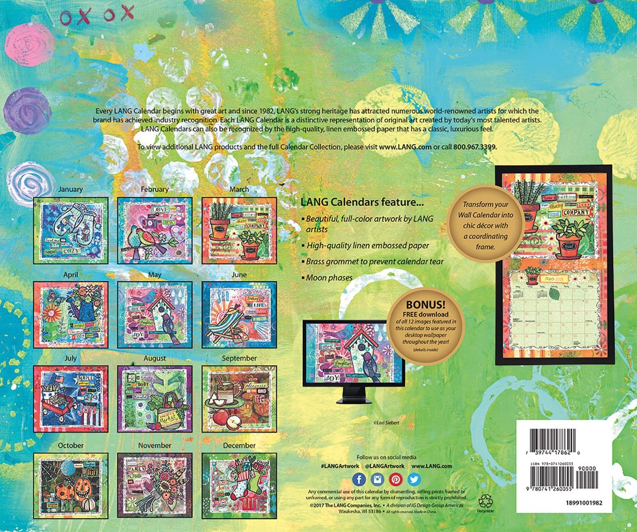 2018 HAPPY LIFE WALL CALENDAR