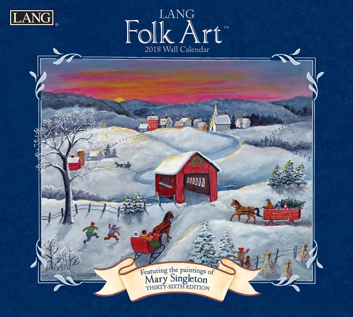 2018 LANG FOLK ART WALL CALENDAR