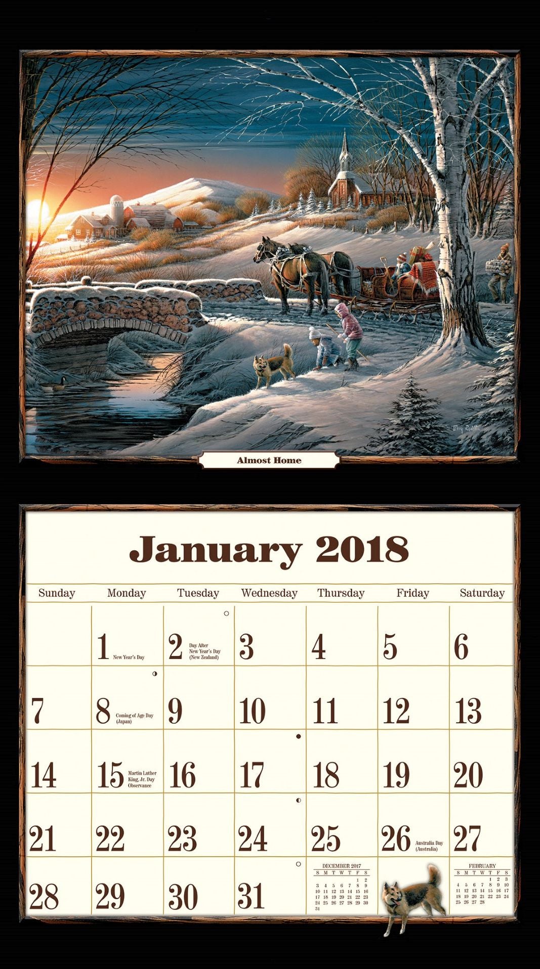 2018 TERRY REDLIN WALL CALENDAR
