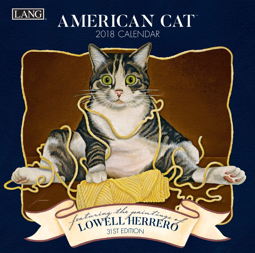 2018 AMERICAN CAT MINI WALL CALENDAR