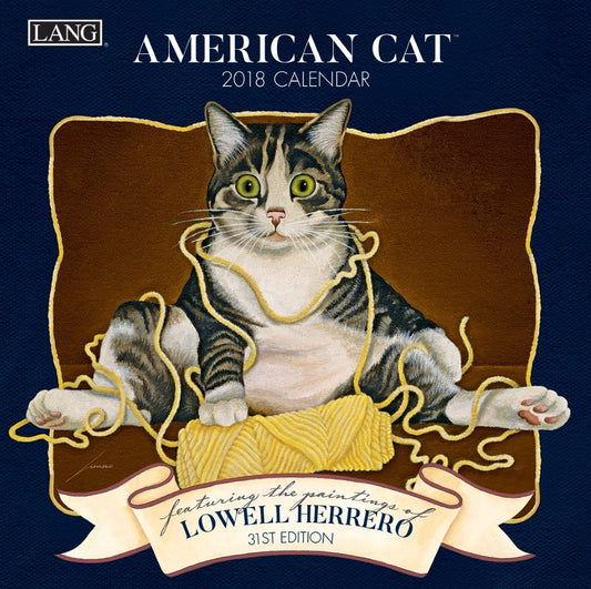 2018 AMERICAN CAT MINI WALL CALENDAR