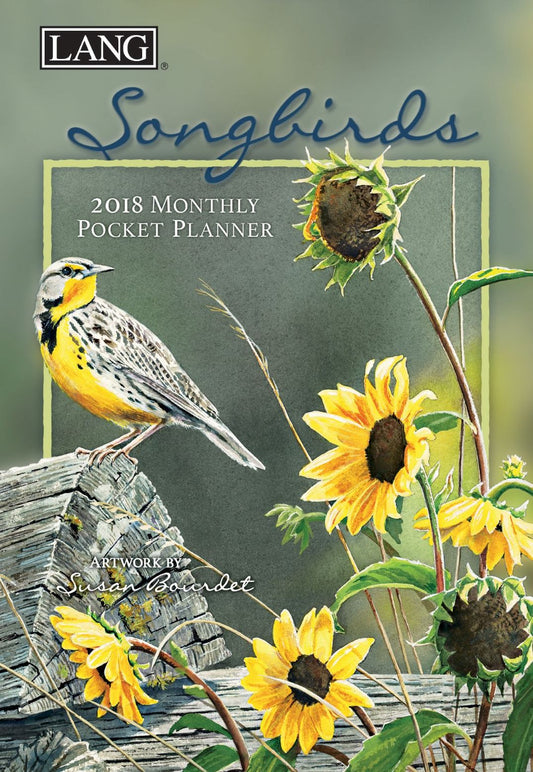 2018 SONGBIRDS MONTHLY POCKET PLANNER