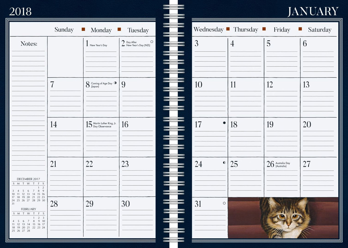 2018 AMERICAN CAT ENGAGEMENT PLANNER - SPIRAL