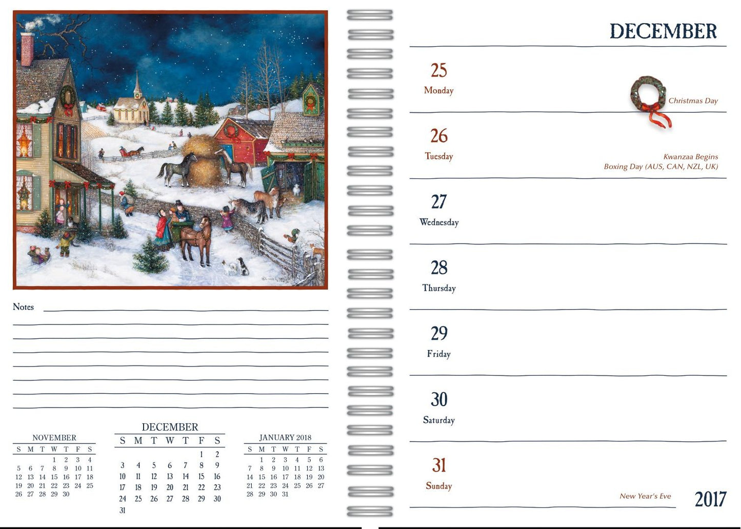 2018 LINDA NELSON STOCKS ENGAGEMENT PLANNER - SPIRAL