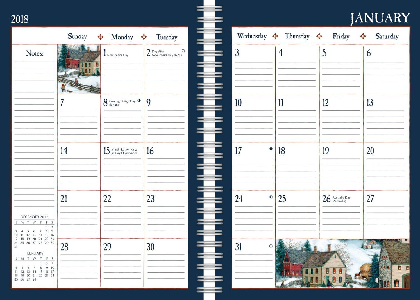 2018 LINDA NELSON STOCKS ENGAGEMENT PLANNER - SPIRAL