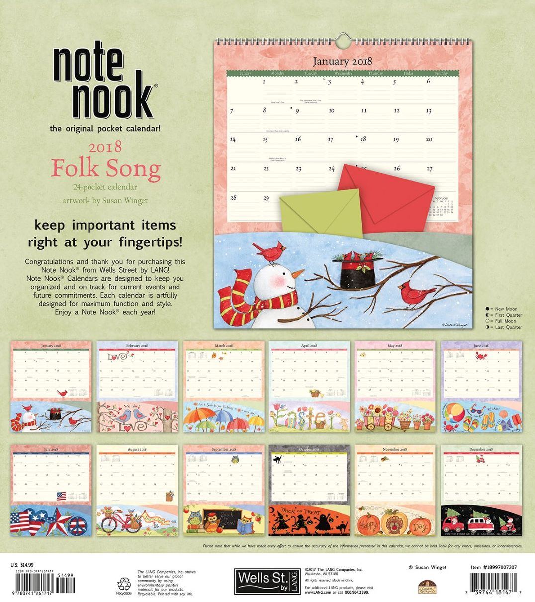 2018 FOLK SONG NOTE NOOK