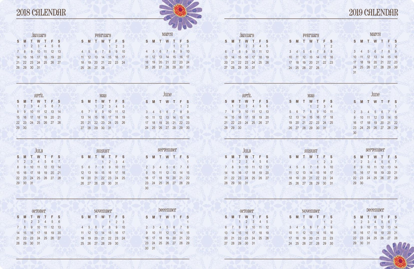 2018 LADYBIRD MONTHLY PLANNER