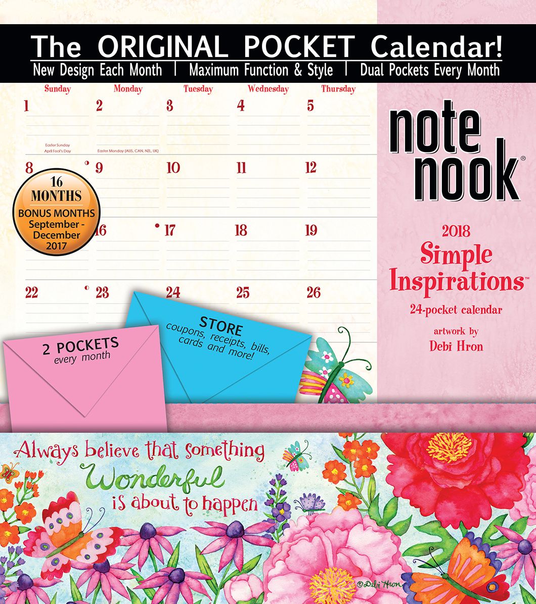 2018 SIMPLE INSPIRATIONS 16 MONTH NOTENOOK