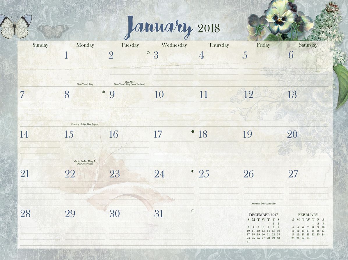 2018 BOTANICAL GARDENS 16 MONTH NOTENOOK