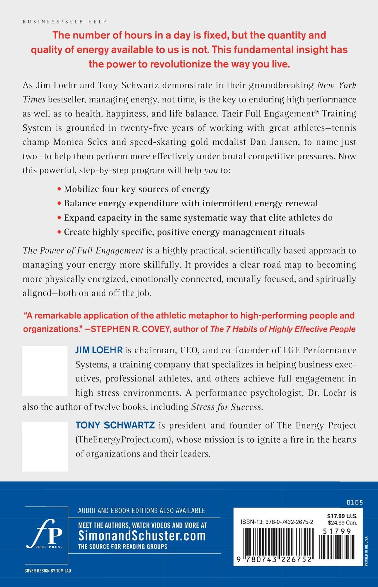 The Power of Full Engagement: Managing Energy, Not Time, Is the Key to High Performance and Personal Renewal