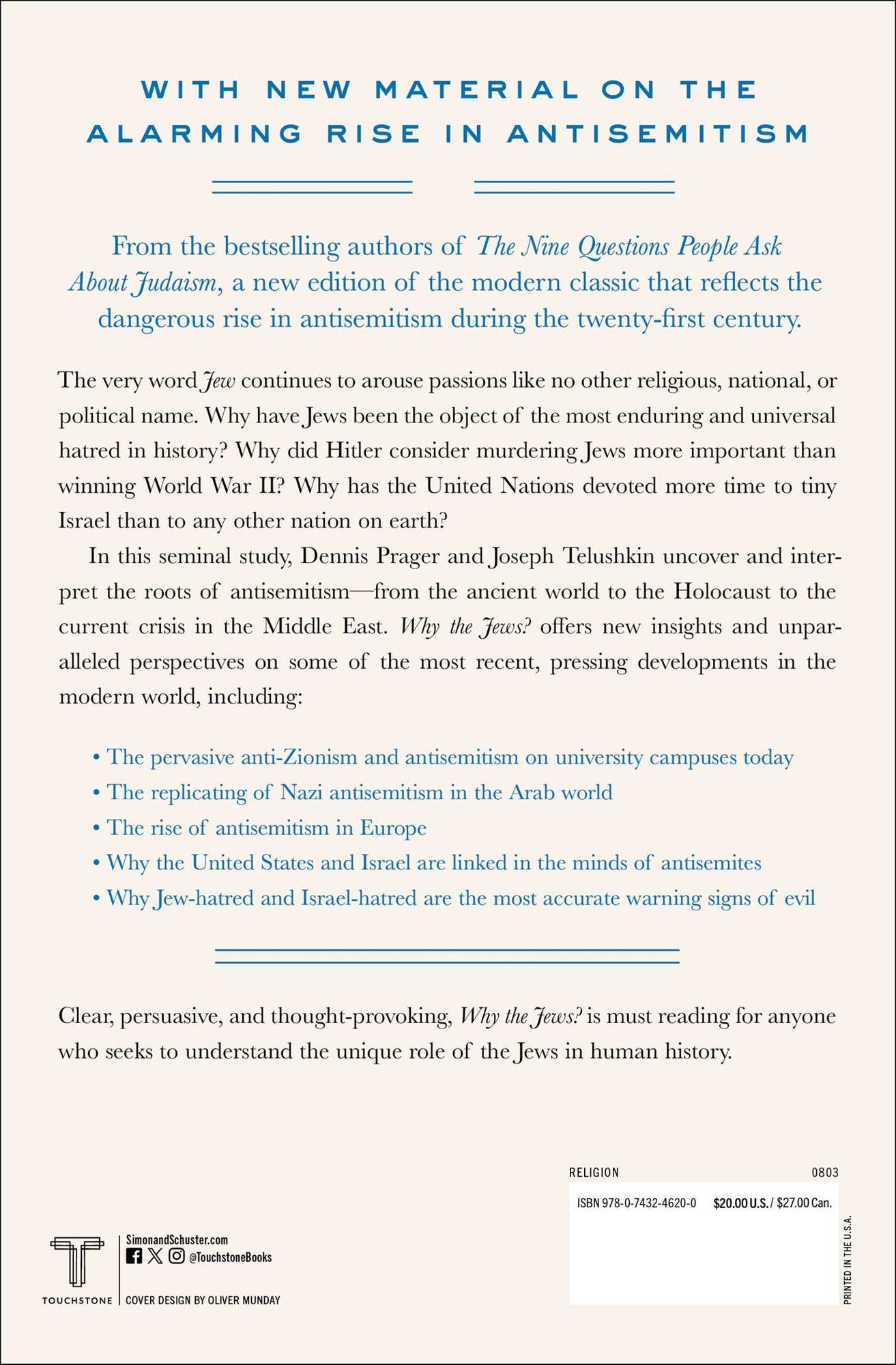 Why the Jews?: The Reason for Antisemitism