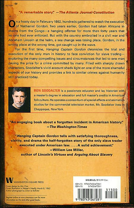 Hanging Captain Gordon: The Life and Trial of an American Slave Trader