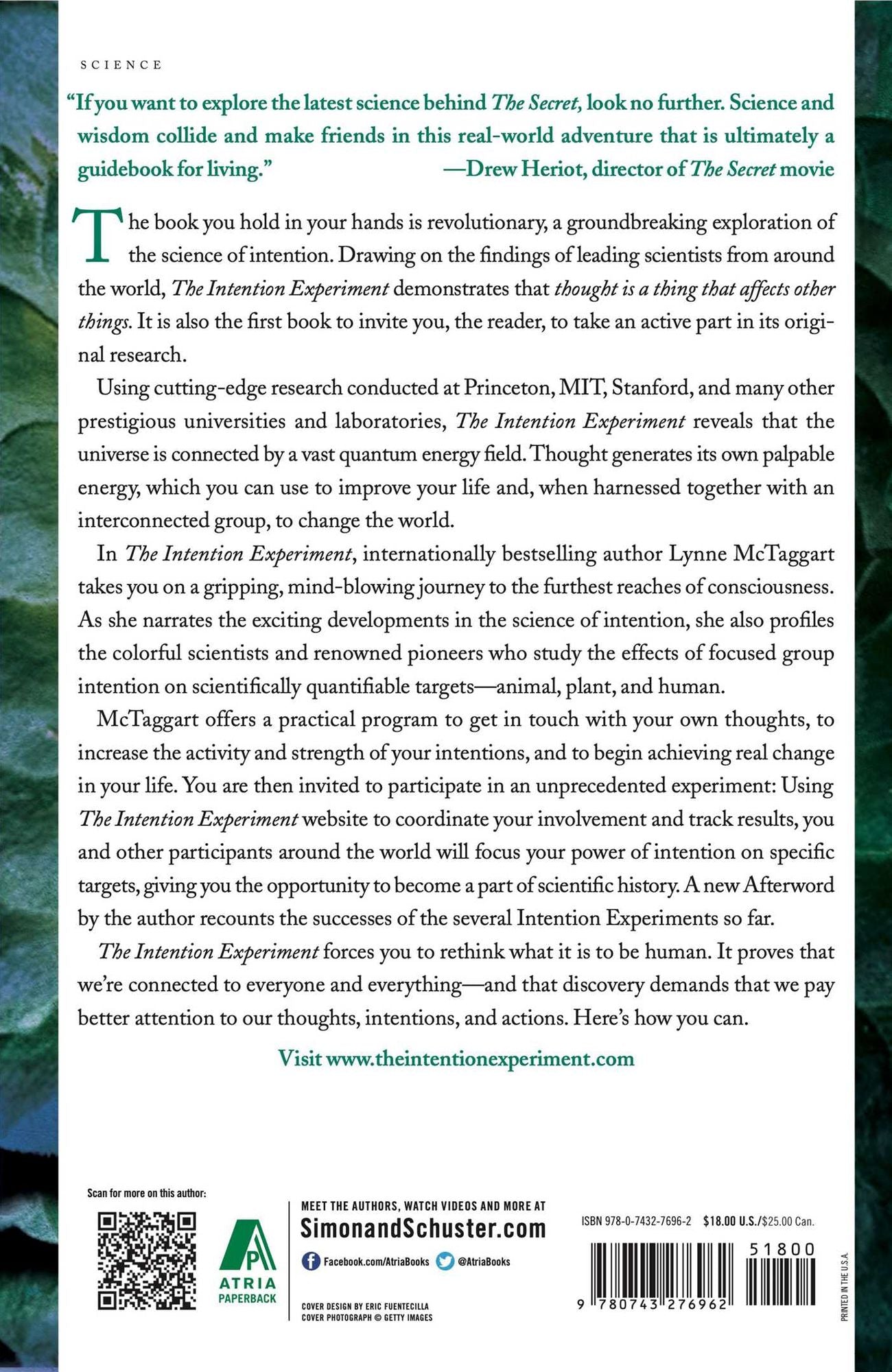 The Intention Experiment: Using Your Thoughts to Change Your Life and the World