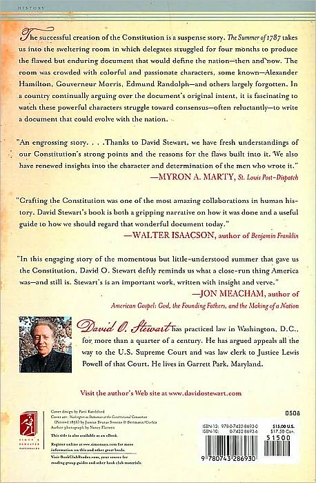 The Summer Of 1787: The Men Who Invented the Constitution
