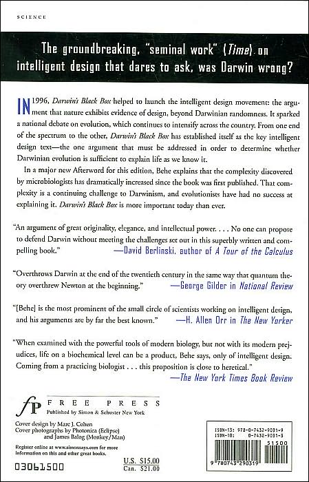 Darwin's Black Box: The Biochemical Challenge to Evolution