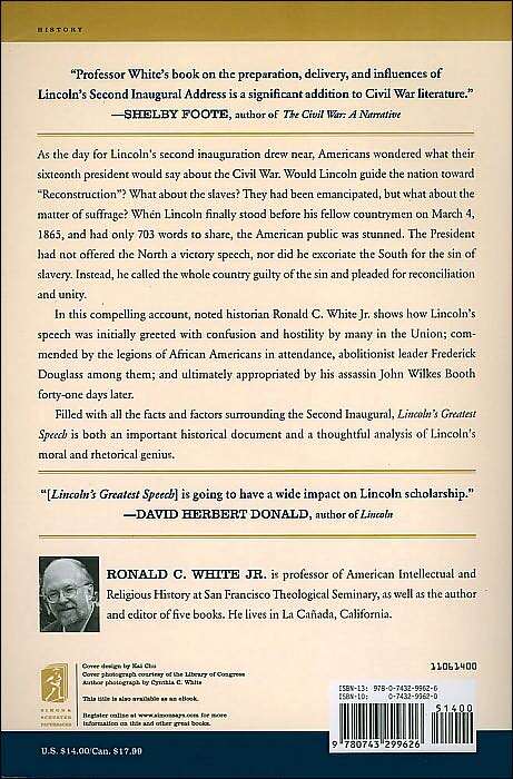 Lincoln's Greatest Speech: The Second Inaugural