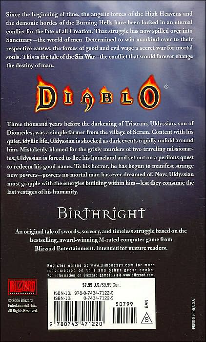 Birthright (The Sin War Trilogy #1) (Diablo Series)