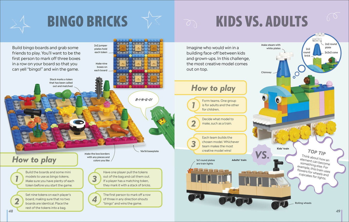 The LEGO Games Book (Library Edition): 50 Fun Brainteasers, Games, Challenges, and Puzzles!