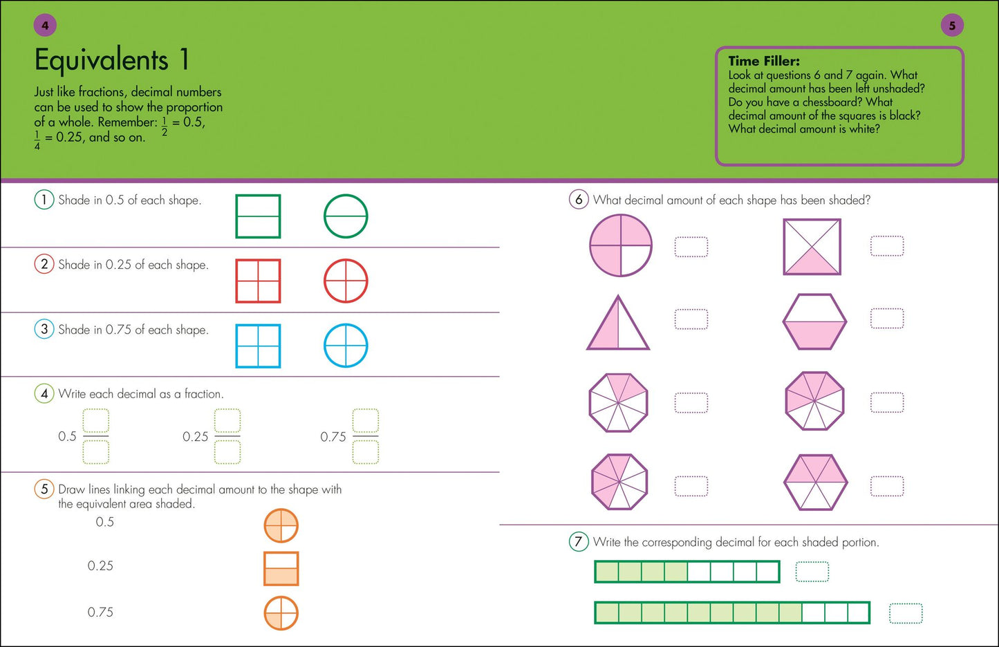 10 Minutes a Day Decimals Grade 4