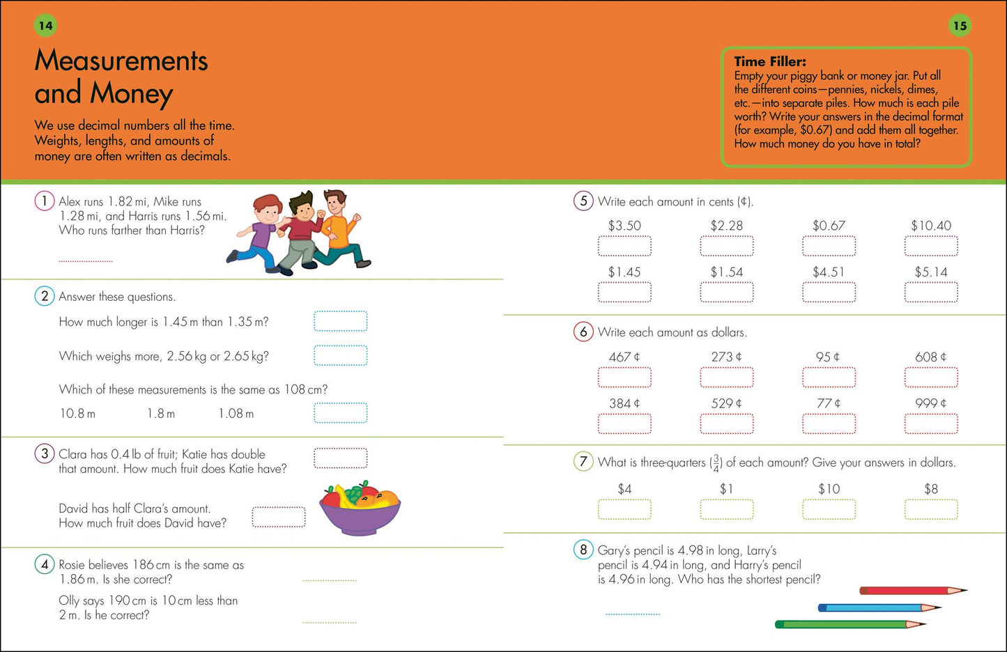 10 Minutes a Day Decimals Grade 4