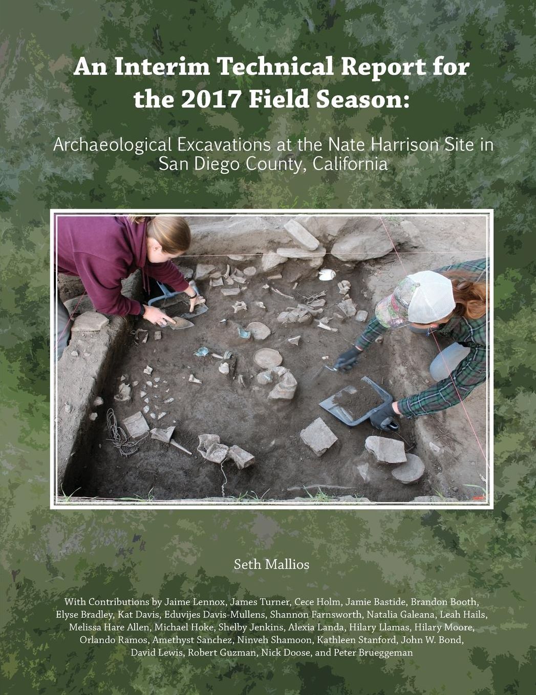 An Interim Technical Report for the 2017 Field Season: Archaeological Excavations at the Nate Harrison Site in San Diego County, California