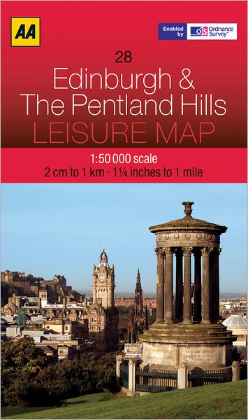 Leisure Map Edinburgh and Pentland Hills