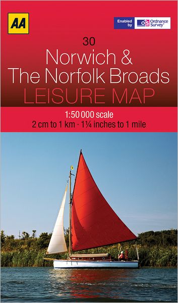 Leisure Map Norwich & Norfolk Broads