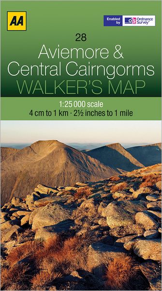 Walker's Map Aviemore & Central Cairngorms