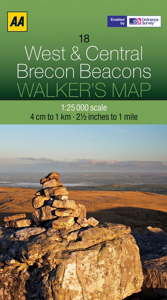 Walker's Map West and Central Brecon Beacons