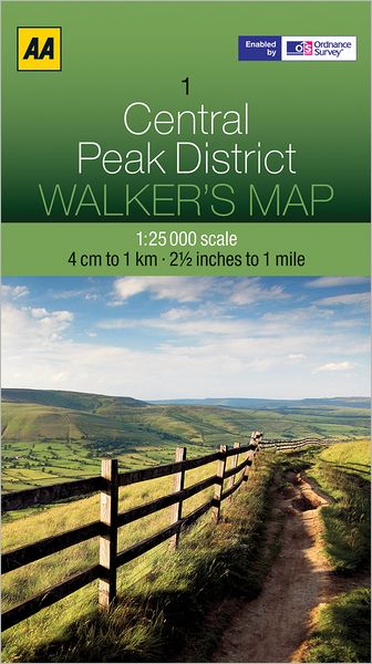 Walker's Map Central Peak District