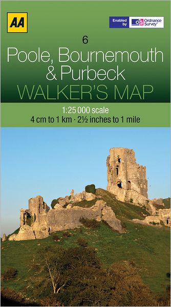 Walker's Map Poole, Bournemouth & Purbeck