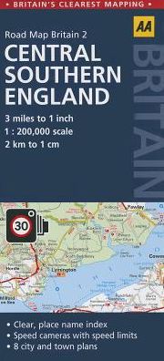Road Map Central Southern England