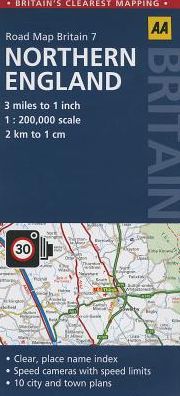 Road Map Northern England