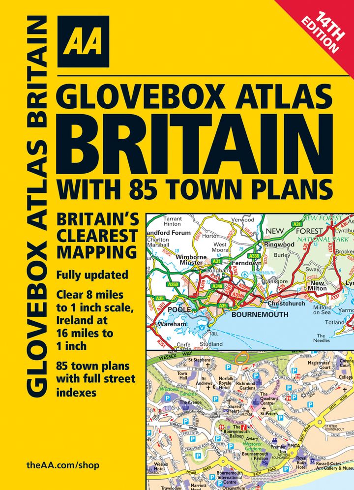 Glovebox Atlas Britain with 85 Town Plans