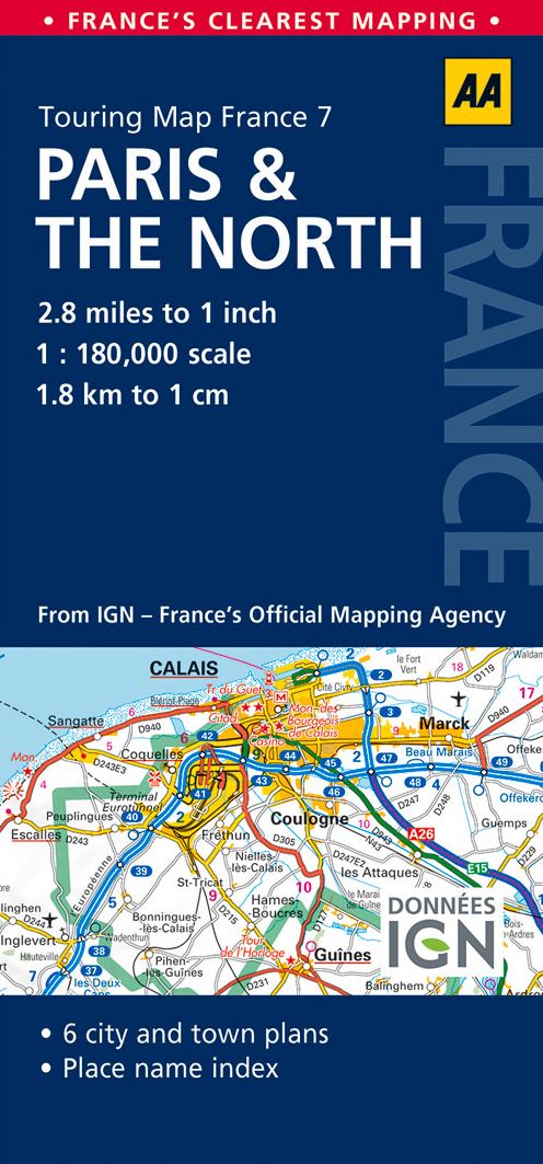 Road Map Paris & the North