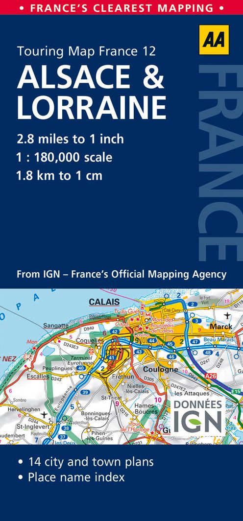 Road Map Alsace & Lorraine