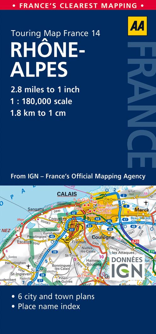 Road Map Rhone-Alpes