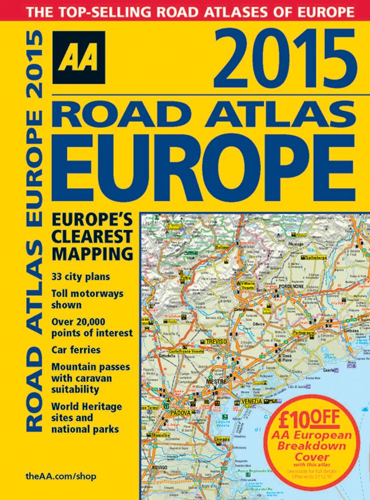 2015 Road Atlas Europe: Europe's Clearest Mapping