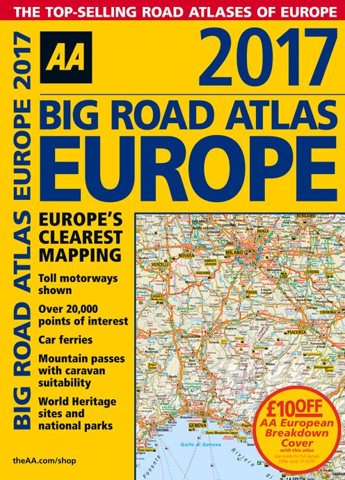 Big Road Atlas Europe 2017