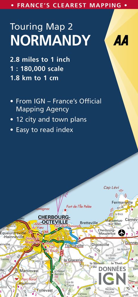 Normandy Touring Map