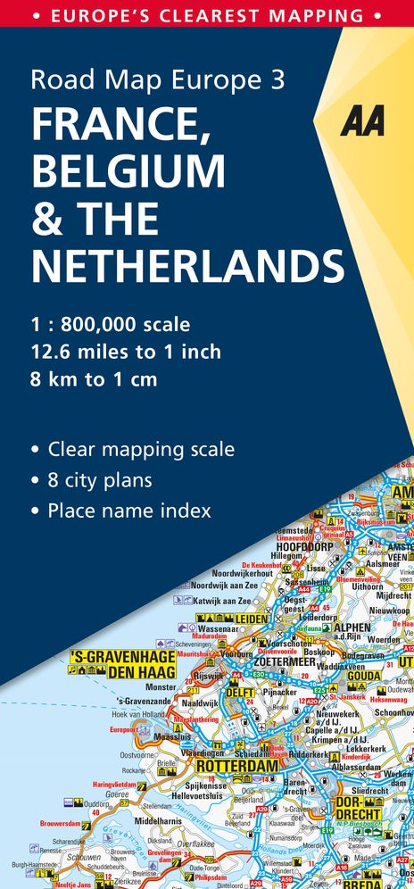 Road Map France, Belgium & The Netherlands