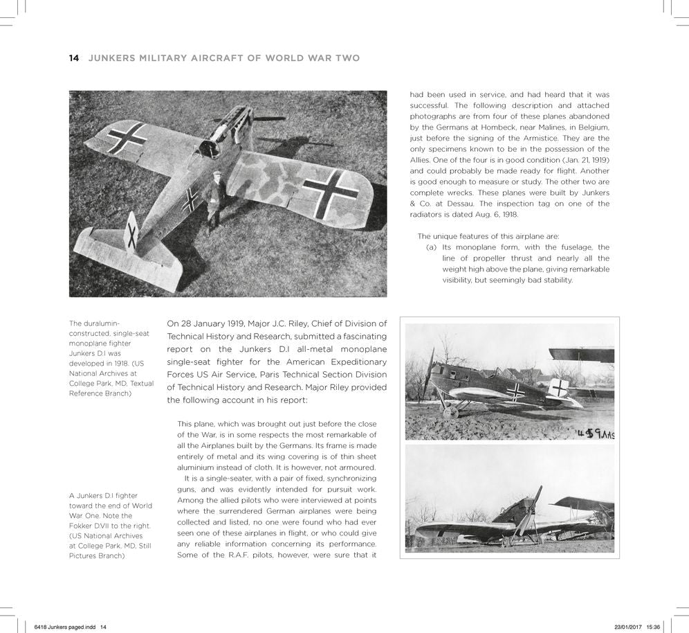 Junkers Military Aircraft of World War Two