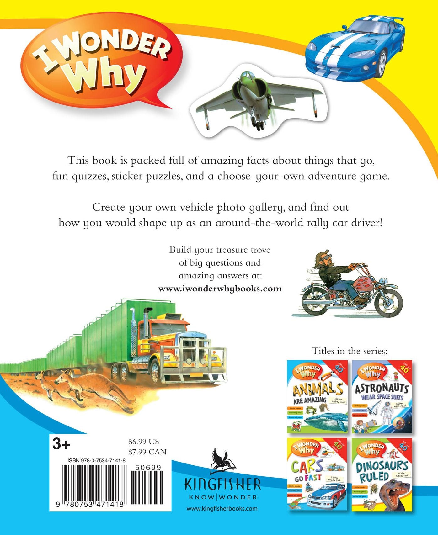 I Wonder Why Cars Go Fast Sticker Activity Book