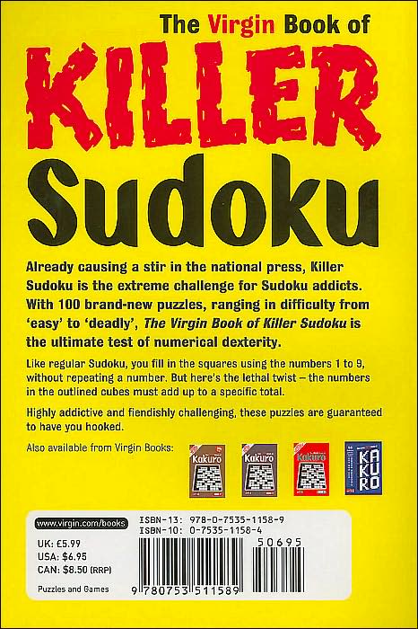 Virgin Book of Killer Sudoku