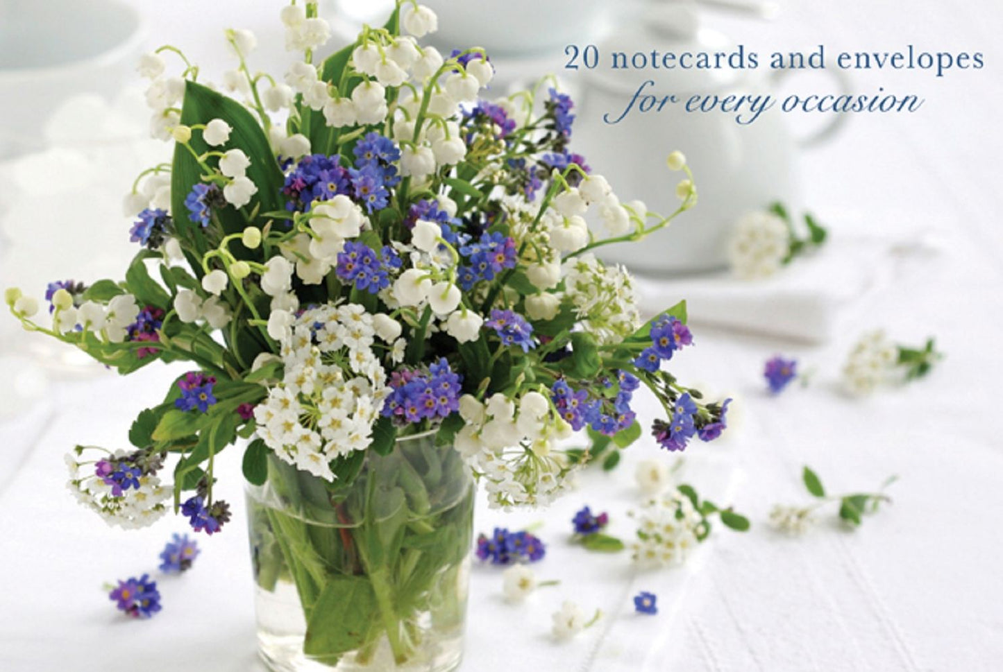 Card Box of 20 Notecards and Envelopes: Forget-Me-Nots: A Delightful Pack of High-Quality Flower Gift Cards and Decorative Envelopes