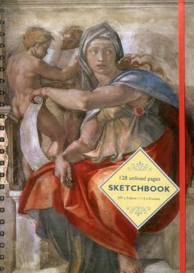 Sketchbook: Delphic Sibyl (Michelangelo): 128-Page Unlined Pages