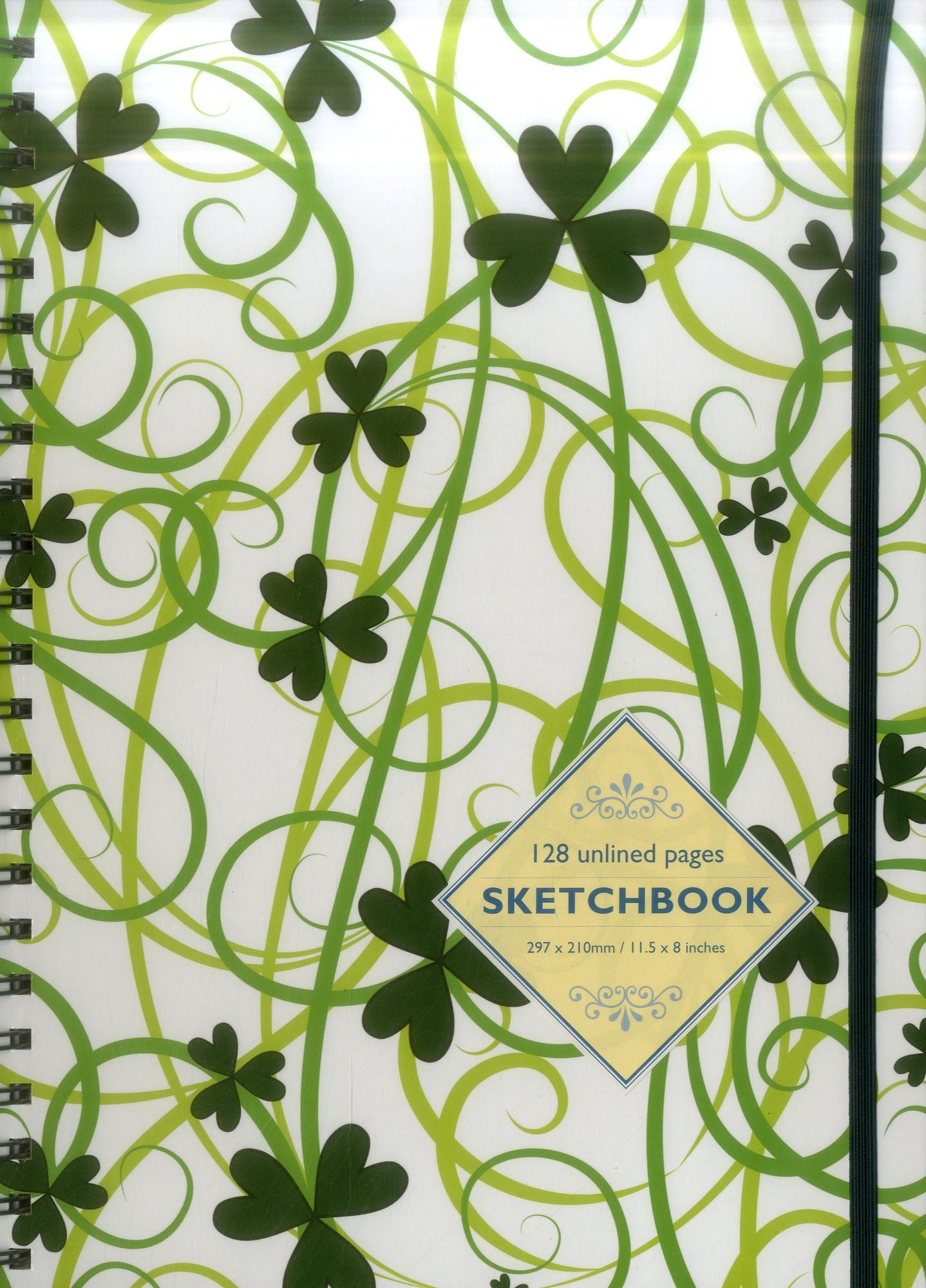 Sketchbook: Shamrock: 128-Page Unlined Pages