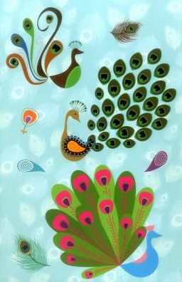 Sticky Notes and Writing Set: Peacocks: Fabulous Wallet-Style Folder Containing 13 Sticky Notepads, a Tear-Off Writing Pad, and Storage Envelope.