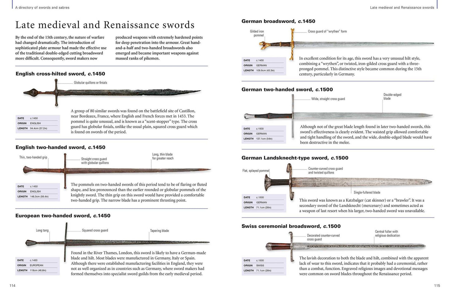 Swords and Sabres, The World Encyclopedia of: An authoritative history and visual directory of edged weapons from around the world, shown in more than 800 outstanding photographs.