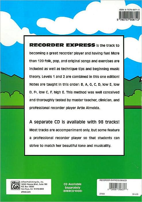 Recorder Express: Soprano Recorder Method for Classroom or Individual Use